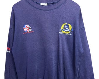 Vintage Sunfaded Williams Renault F1 Sweatshirt | Nigel Mansell Racing Crewneck | Purple F1 Motorsport Pullover | Unisex