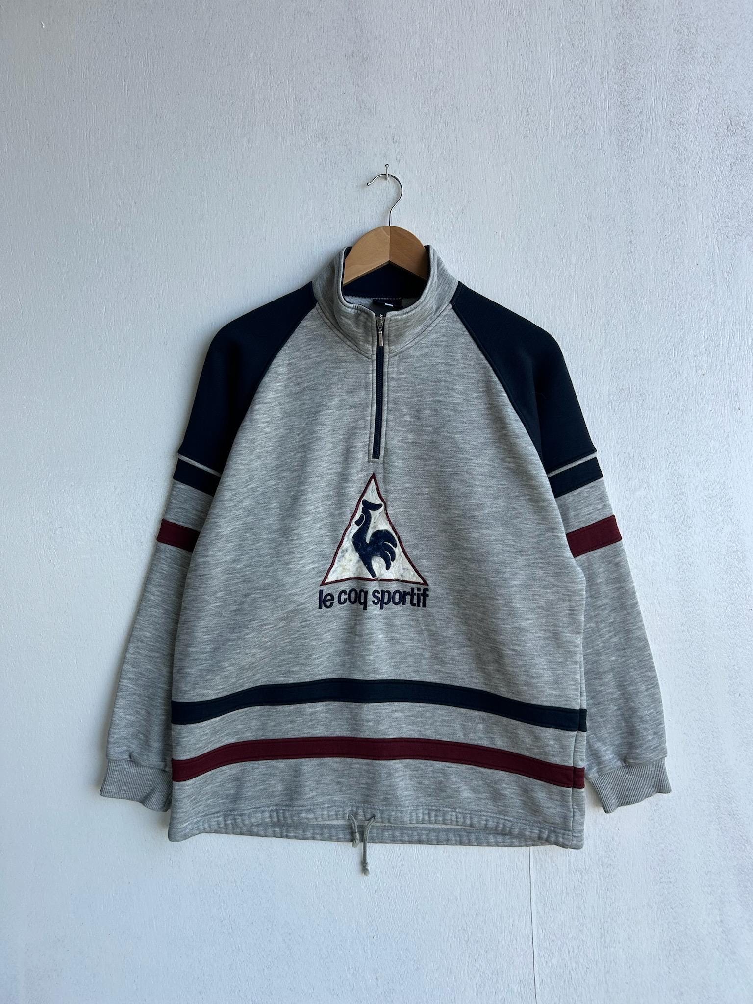 Maillot Le coq Sportif Codec Porté #13 Blanc bleu Vintage anneés 80'S retro - M | eBay