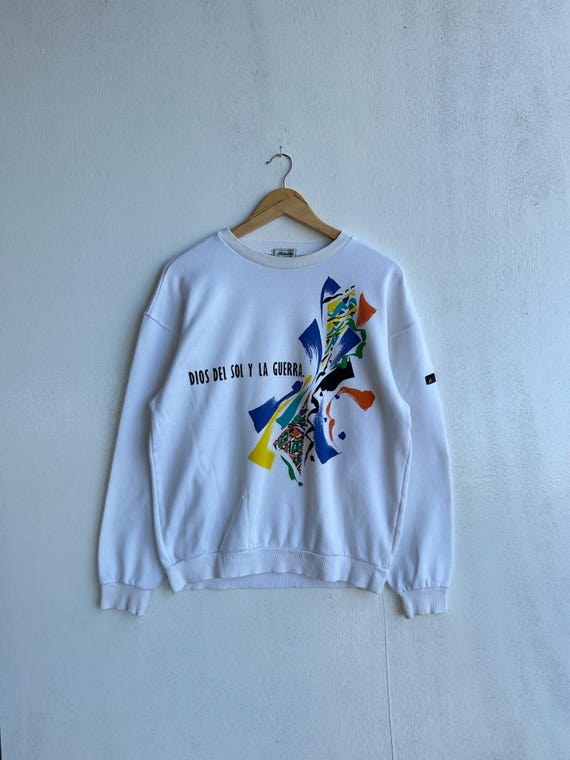 Vintage Mizuno Tennis Collection Crewneck Sweatshirt | Dios Del Sol Y La Guerra Graphic