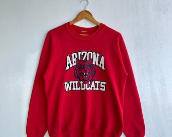 Vintage Arizona Wildcats Crewneck Sweatshirt Rotes Big Logo