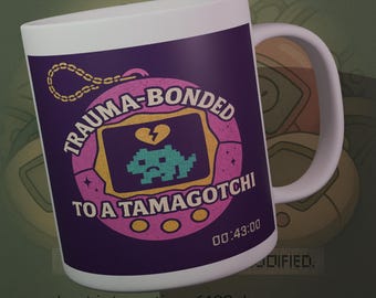 Tamagotchi Mug | Virtual Pet 90s | Retro Humor Gift