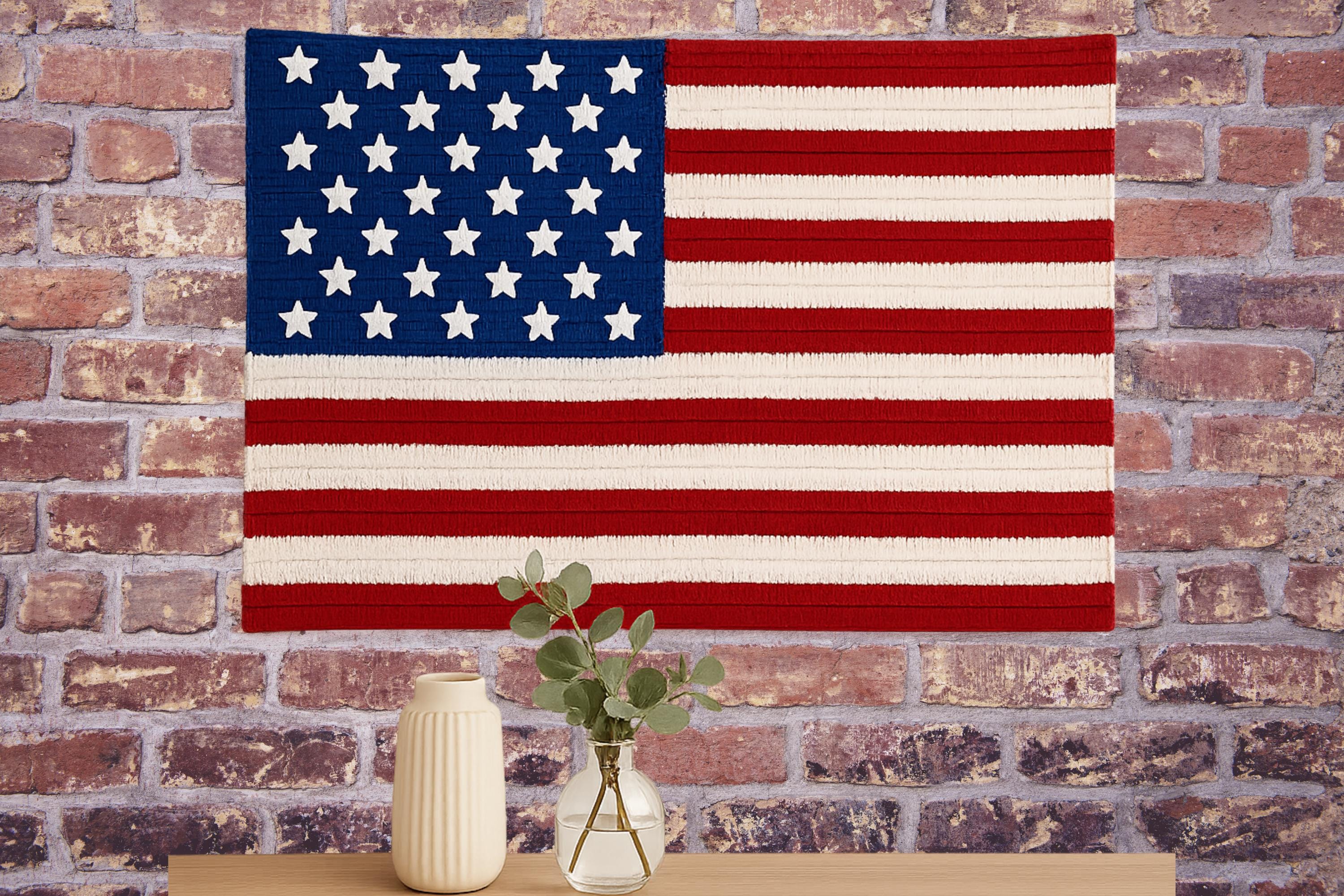 30 American Flag Crochet Patterns to Show Your Patriotic Style 8 American Flag Crochet Pattern for a Blanket or Wall Hanging