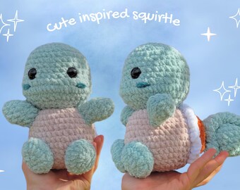 Water Turtle Crochet Pattern – Cute Plush Amigurumi PDF | Fan Art-Inspired Toy | Beginner Friendly Velvet Yarn | Magic Little Studio