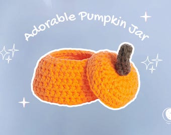 Pumpkin Jar Crochet Pattern: Spooky Candy Holder, Fall Decor (PDF Pattern)