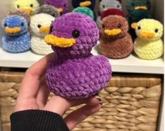 No Sew Crochet Rubber Duck Amigurumi Pattern – Plush Toy PDF (Digital Download)