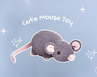Mouse Crochet Pattern PDF: Amigurumi Plushie Tutorial (Beginner Friendly, Instant Download)