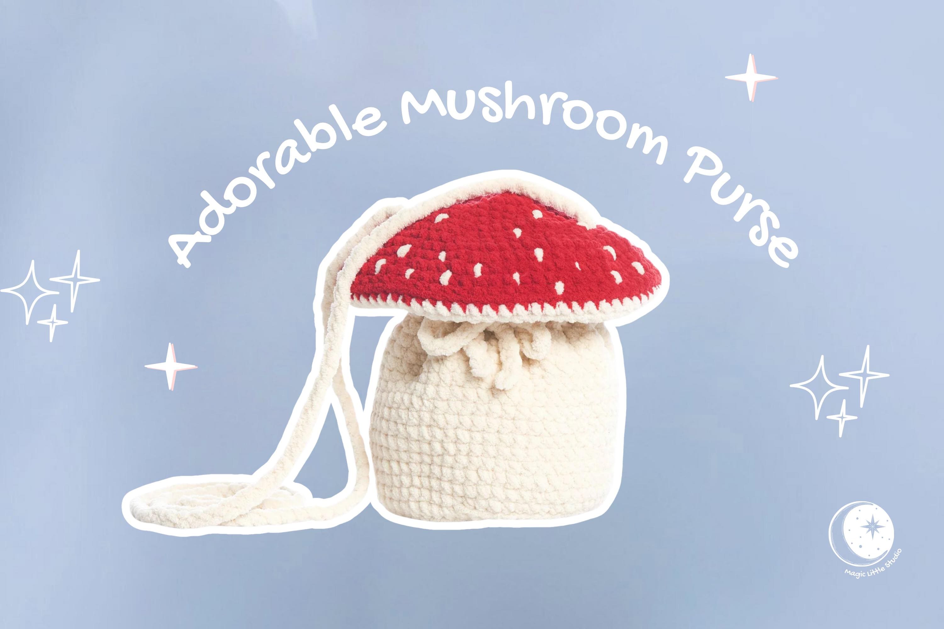 Crochet Mushroom Purse Pattern: Toadstool Bag
