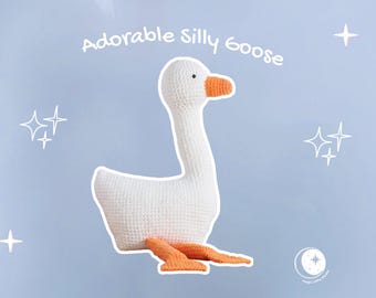 Silly Goose Crochet Pattern: Beginner Amigurumi Plush Toy (PDF Pattern)