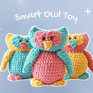 Crochet Owl Plushie Pattern: Kawaii Amigurumi Toy (PDF Pattern