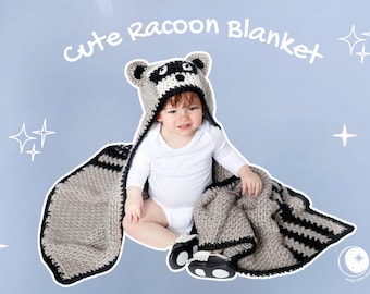 Haakpatroon wasbeerdeken met capuchon – gezellig plaid (pdf)