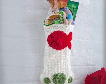 Cat Paw Christmas Stocking Crochet Pattern: Pet Holiday Decor (PDF)