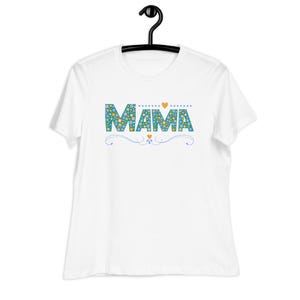 Women&#39;s Teal Mama Relaxed T-Shirt