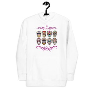 Felpa con cappuccio unisex Sugar Skulls