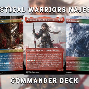 Jeu de cartes Warrios Tribal MTG Najeela EDH : plus de 100 cartes personnalisées premium