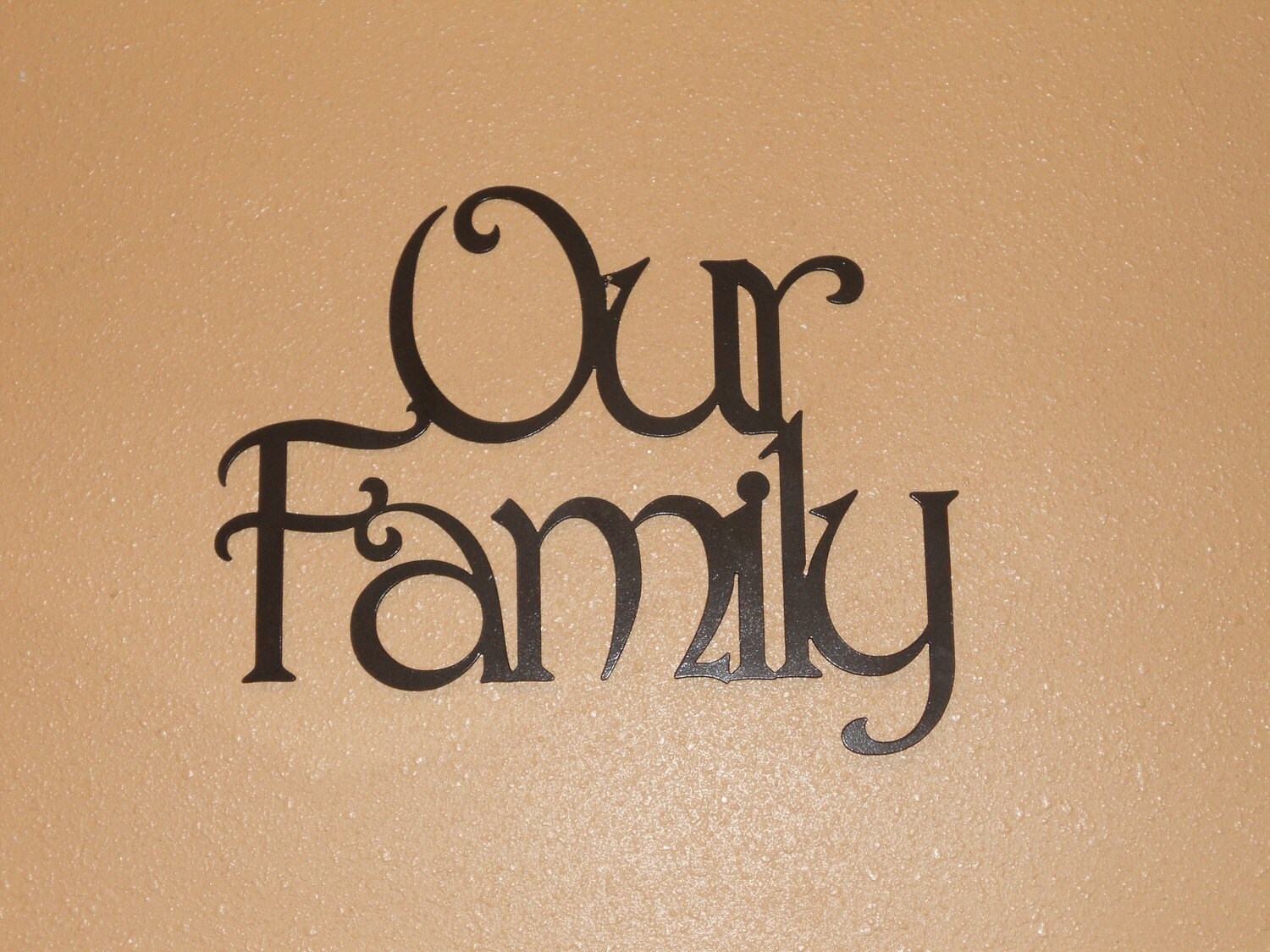 Our Family Metal Wall Sign Etsy