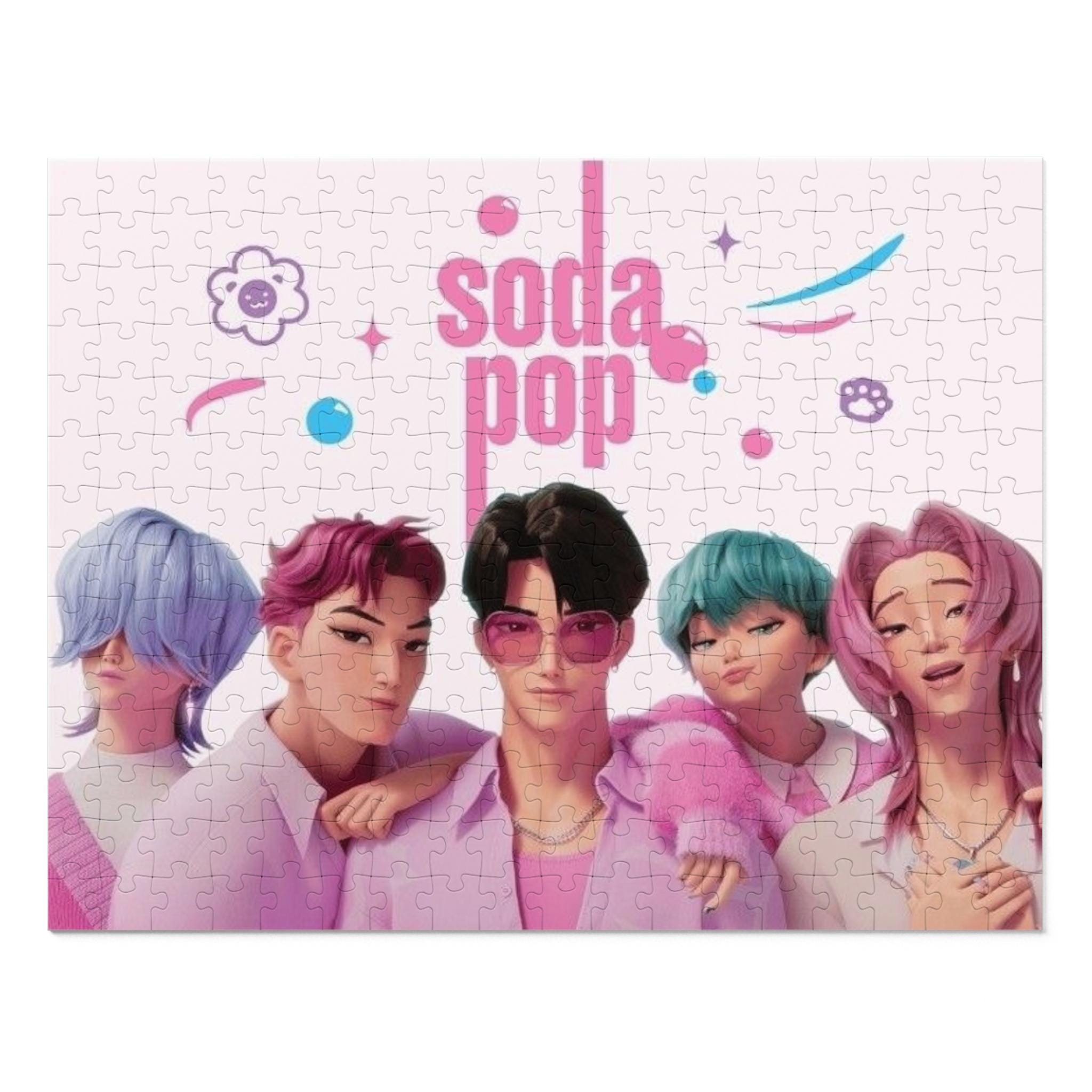 Discover Soda Pop Cartoon Band Jigsaw Puzzle with Tin Container
