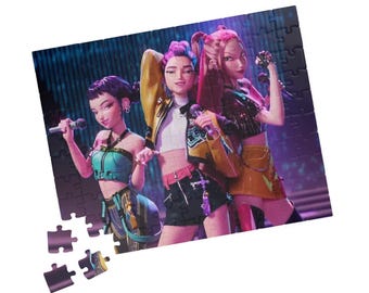 K-Pop-Puzzle mit Girlgroup-Motiv, 252 Teile | Musikkonzert-Puzzle