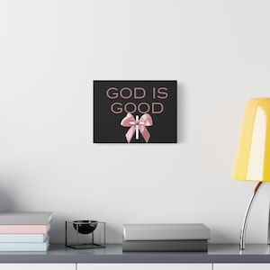 Faith-Inspired Wall Art Canvas, Home Decor, Religious Gift, Inspirational Artwork, Christian Decoration, God is Good