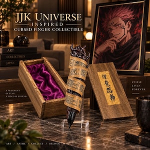 Ryomen Sukuna Cursed Finger Figure, Jujutsu Kaisen Display Box, JJK Anime Collectible Decor