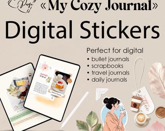 Digitale Aufkleber für Bullet Journal, GoodNotes, Digitale Planner Aufkleber, Digitale Aufkleber,