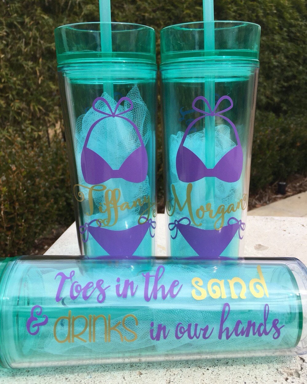 Bachelorette Party Tumblers Personalized Bachelorette Cups Etsy