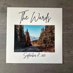 Personalized Wedding Guestbook Record Sleeve: Custom Vinyl Album Cover