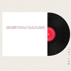 Custom Vinyl 12” Sleeve Full Picture Record Jacket with Clear Protective Jacket