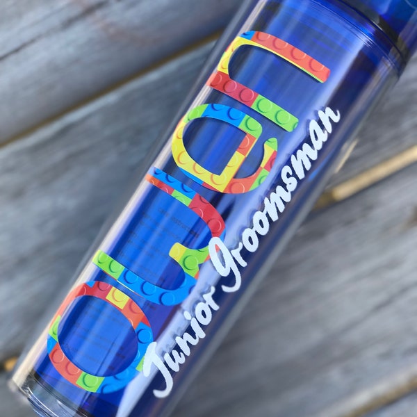 Personalized Ring Bearer Tumbler, Junior Groomsman Gifts, Ring Bearer Gifts, Jr Groomsman Tumbler, Junior Groomsman Gift, Kid Tumblers