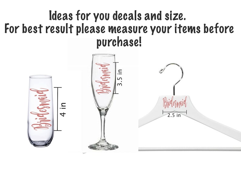 Name Decal for Glasses Stemless Champagne Glass Decals. Etsy