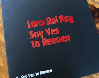 Say Yes to Heaven 7” Custom Vinyl sleeve