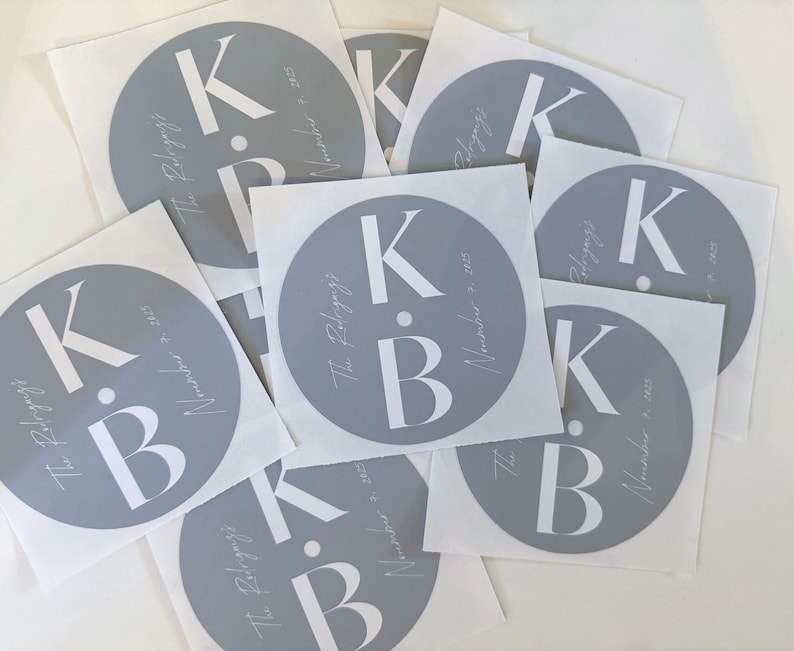 Custom Vinyl Record Center Label – 12