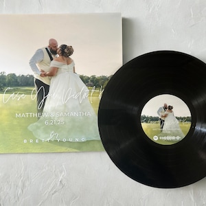 Custom Full Photo 12” Vinyl Record Sleeve and Record with Label