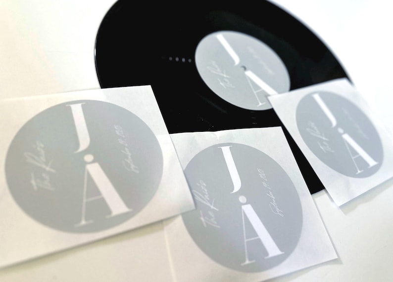 Sticker On Inner Record Label Custom Vinyl Record Center Label for 12