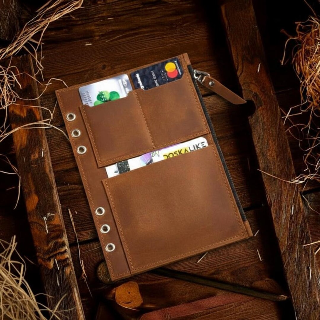 Leather Binder Insert, Leather Flyleaf, Personalized Binder Insert ...