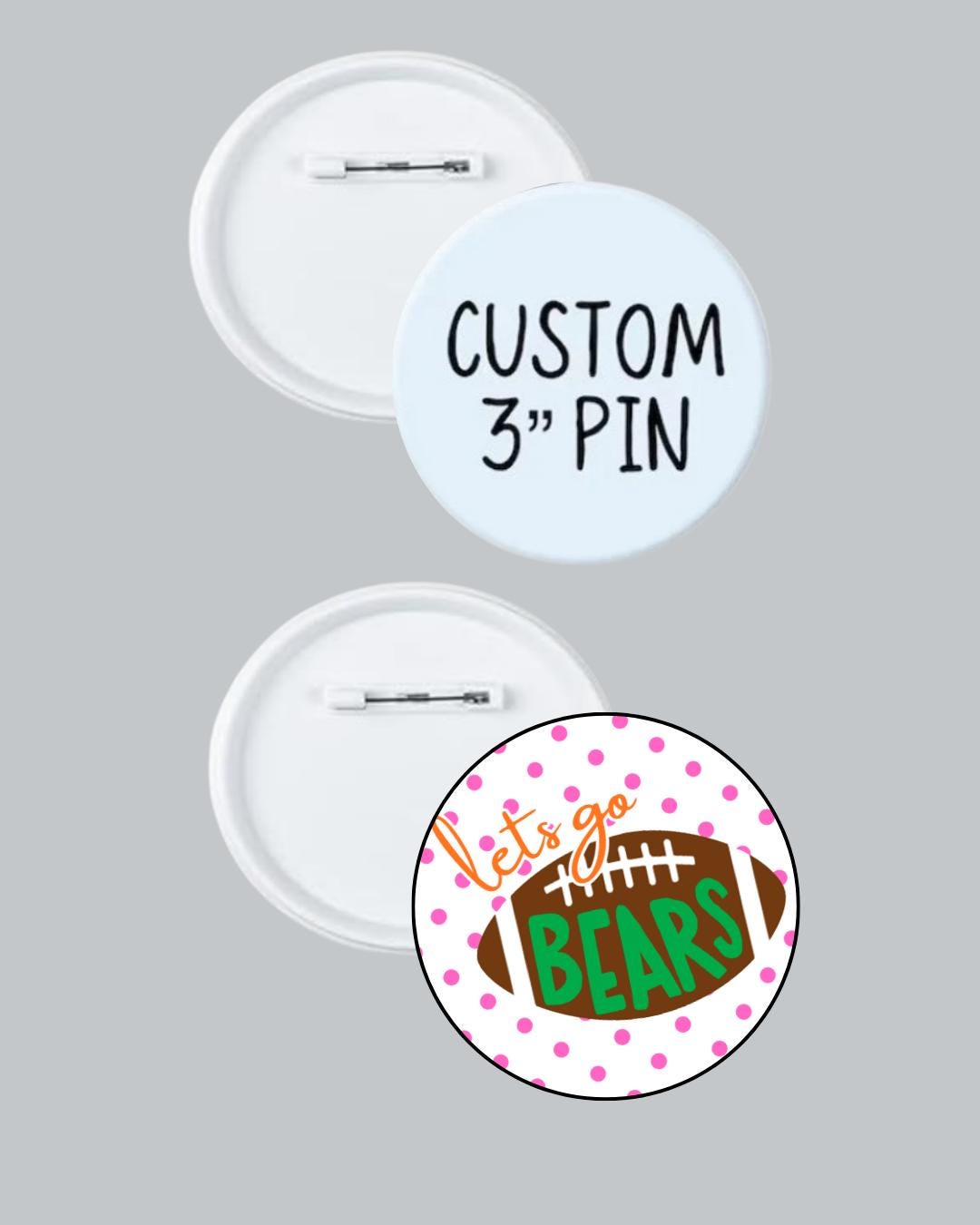 3 Inch Round Pin Custom 3-inch Pin - Etsy