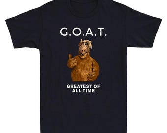 Kleding Alf Geit Grappige Alf Cartoon Grafische Humor Citaat grap T-shirt Nieuw 100 katoen