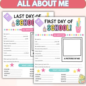 Back to School Interview Questionnaire: Homeschool Keepsake (Instant Download)