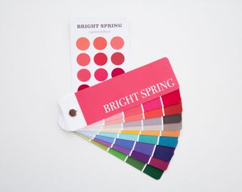 BRIGHT SPRING Color Swatch fan