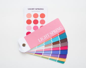 LIGHT SPRING Color Swatch fan