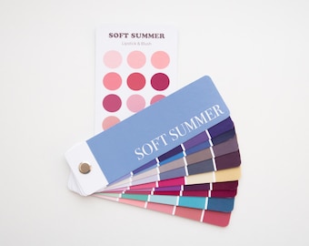 SOFT SUMMER Color Swatch fan