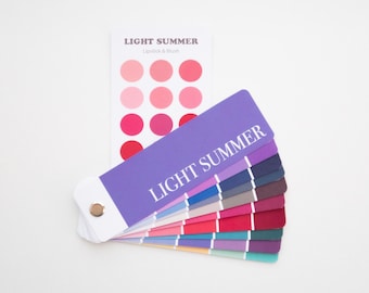 LIGHT SUMMER Color Swatch fan