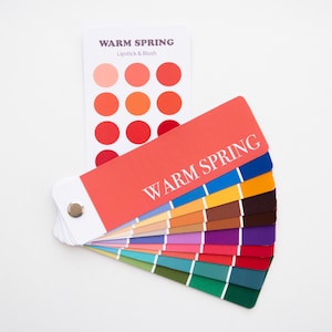 WARM SPRING Color Swatch fan