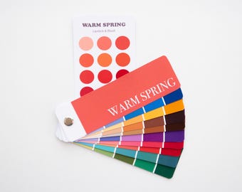 WARM SPRING Color Swatch fan