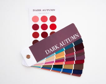 DARK AUTUMN Color Swatch fan