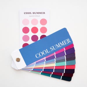 Éventail de nuances de couleur COOL SUMMER