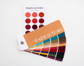 WARM AUTUMN Color Swatch fan