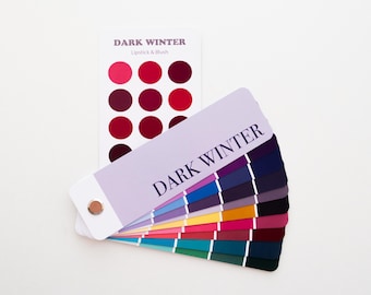 DARK WINTER Color Swatch fan