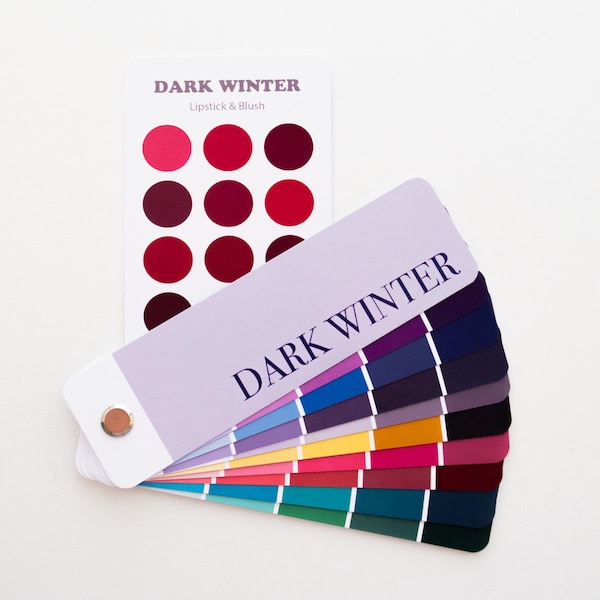 DARK WINTER Color Swatch fan