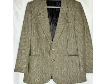 Nino Cerruti Sport Coat Mens 42R Brown Wool Tweed Blazer Neiman Marcus Italy