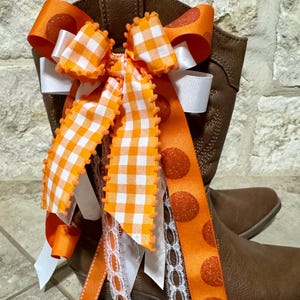 University of Tennessee Vols Inspired Boot Bow Ribbons